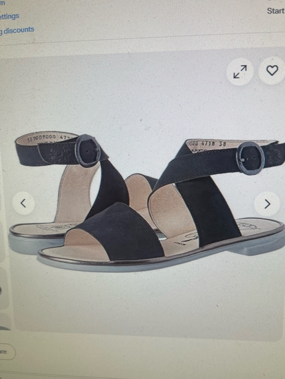 Fly london black leather sandals clop009fly new in box 11m